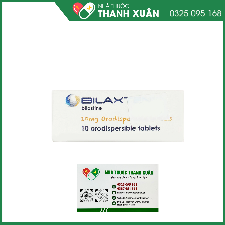 Bilaxten 10mg điều trị viêm mũi dị ứng, mày đay